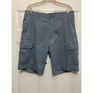 NWT Wearfirst cargo hiking shorts men's 36 blue comfort‎ waist stretch outdoor